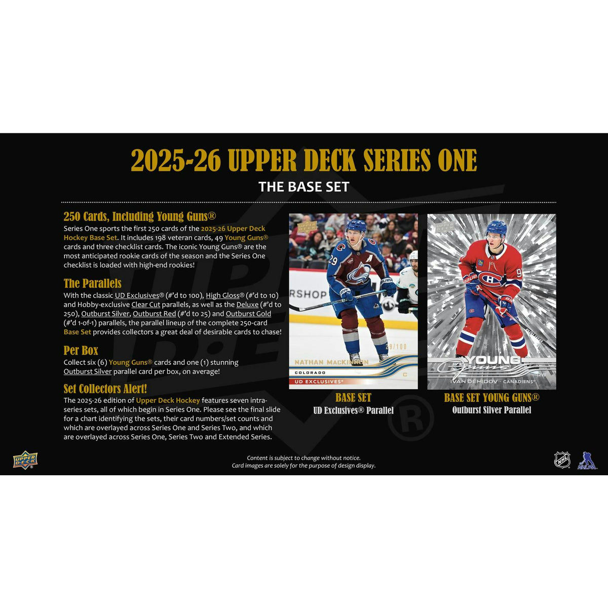 2025/26 Upper Deck Series 1 Hockey Hobby Box
