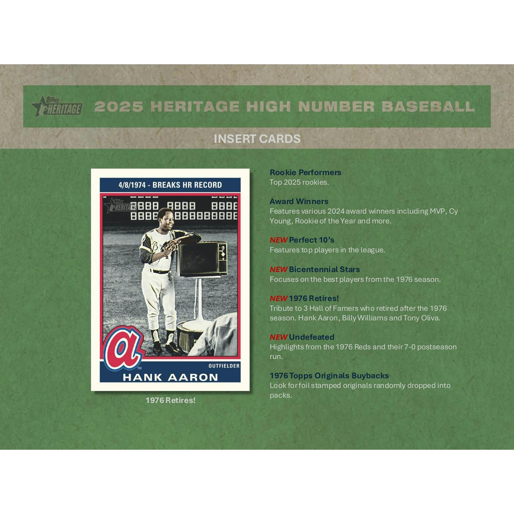 2025 Topps Heritage High Number Baseball Hobby 12-Box Case