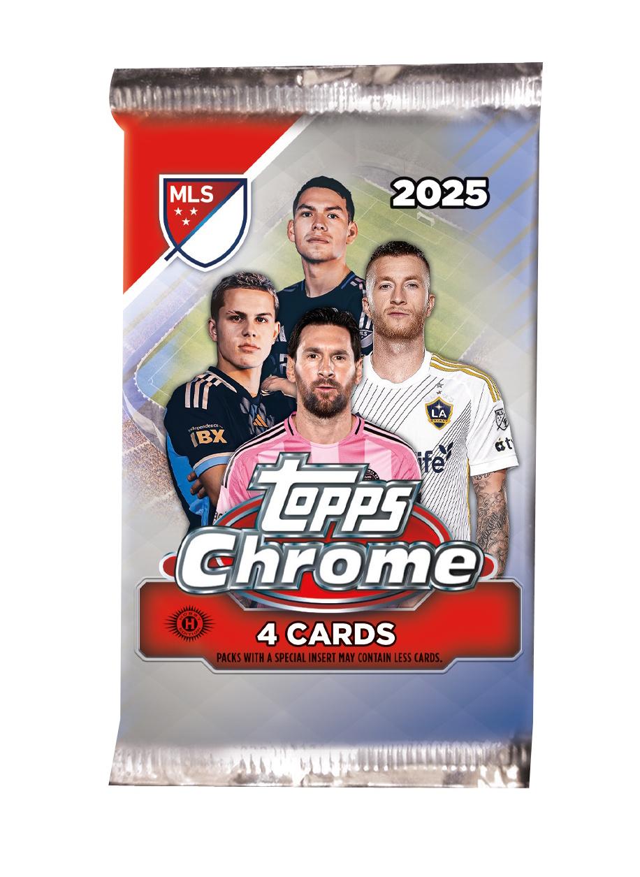 2025 Topps MLS Major League Soccer Chrome Hobby Pack