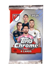 2025 Topps MLS Major League Soccer Chrome Hobby Pack