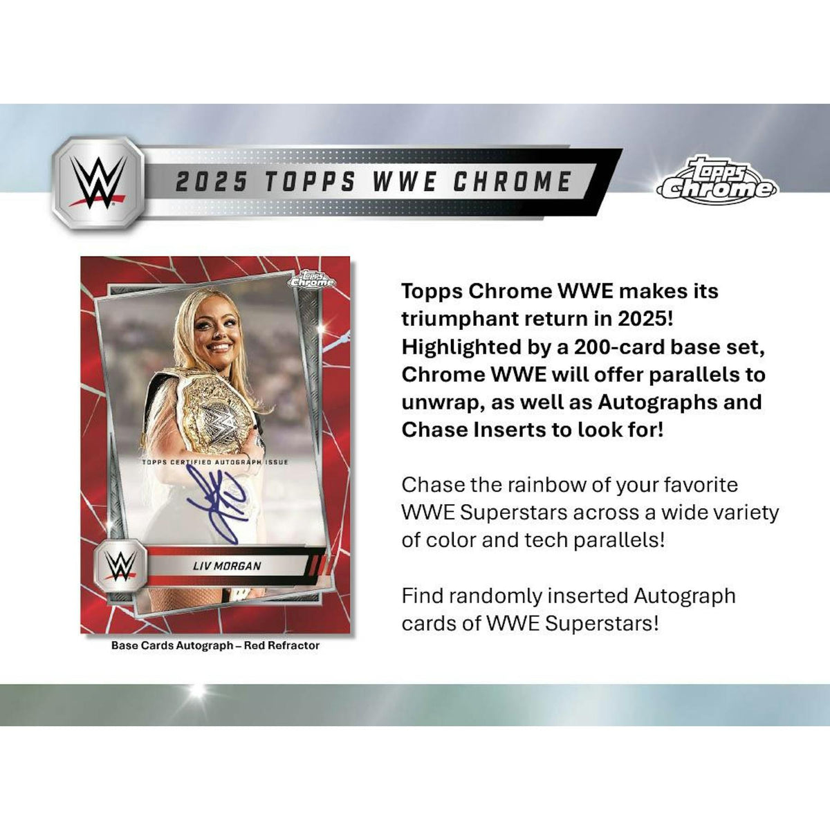 2025 Topps Chrome WWE Wrestling Mega Box