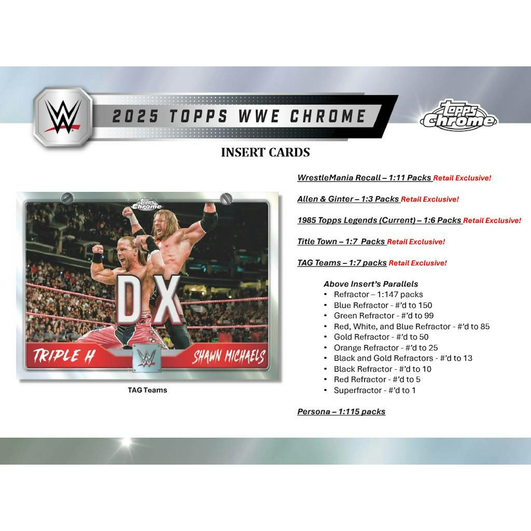 2025 Topps Chrome WWE Wrestling Mega Box