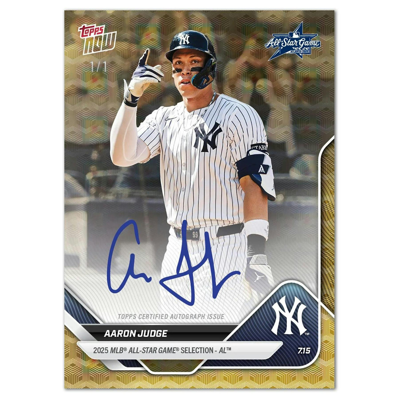 2025 Topps NOW All-Star Game Baseball 19-Card Set