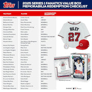 2025 Topps Series 1 Baseball Fanatics Blaster Box