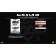 2025 Upper Deck CFL SP Game Used Football Hobby Box