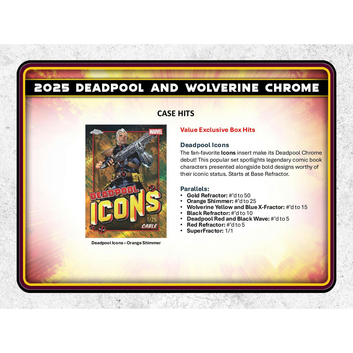 2025 Topps Deadpool Chrome Blaster 40-Box Case
