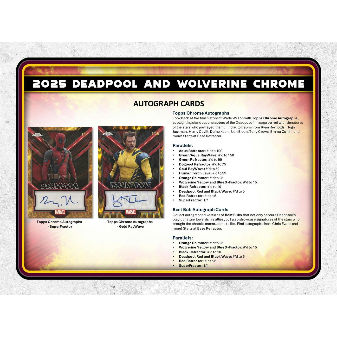 2025 Topps Deadpool Chrome Blaster 40-Box Case