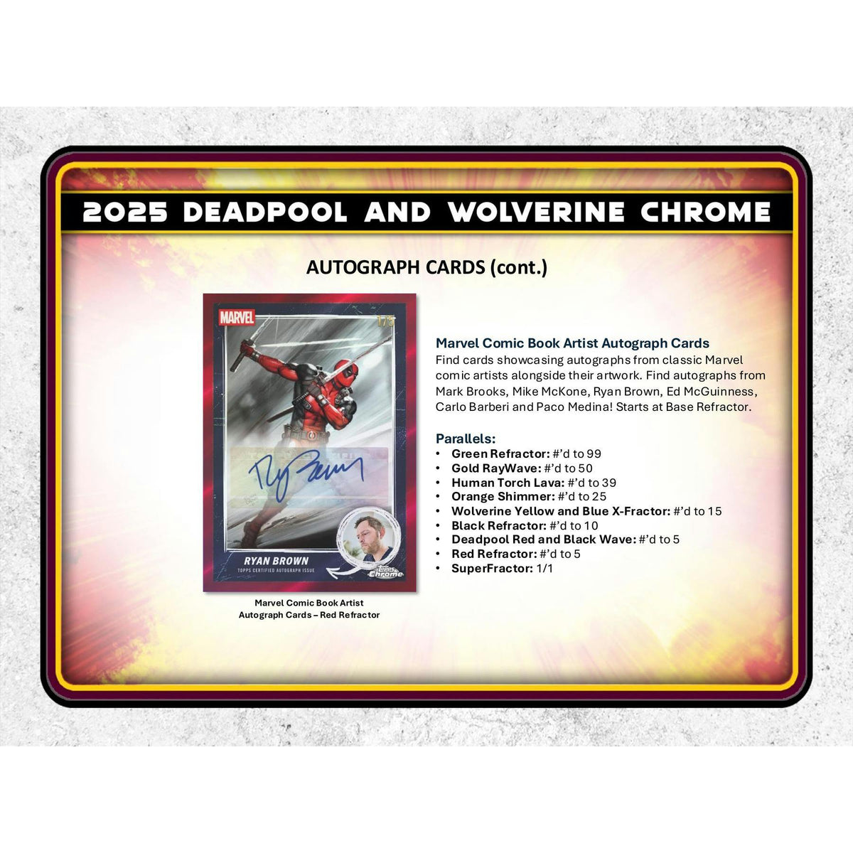 2025 Topps Deadpool Chrome Blaster 40-Box Case