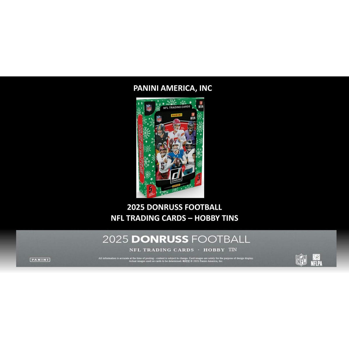 2025 Panini Donruss Football Winter Holiday 30-Tin Case (Box)