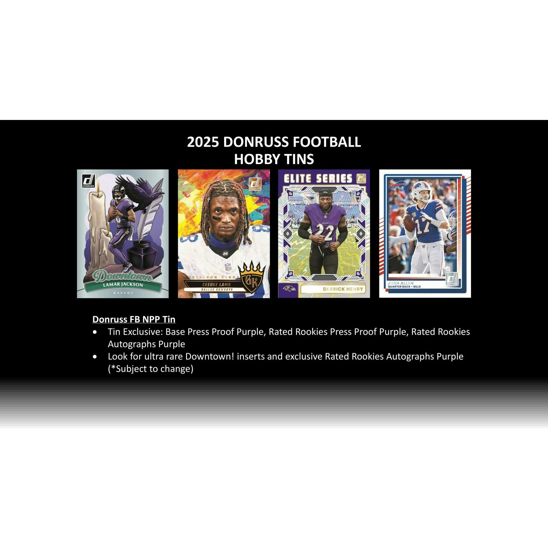2025 Panini Donruss Football Winter Holiday Tin (Box)
