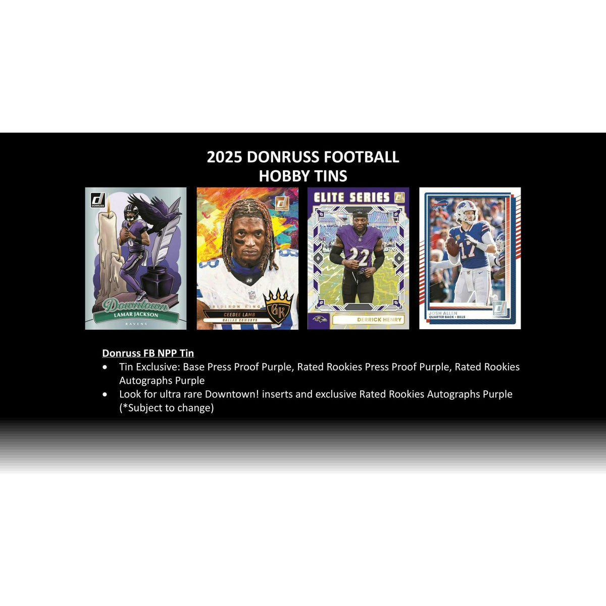 2025 Panini Donruss Football Winter Holiday 60-Tin Case (Box)