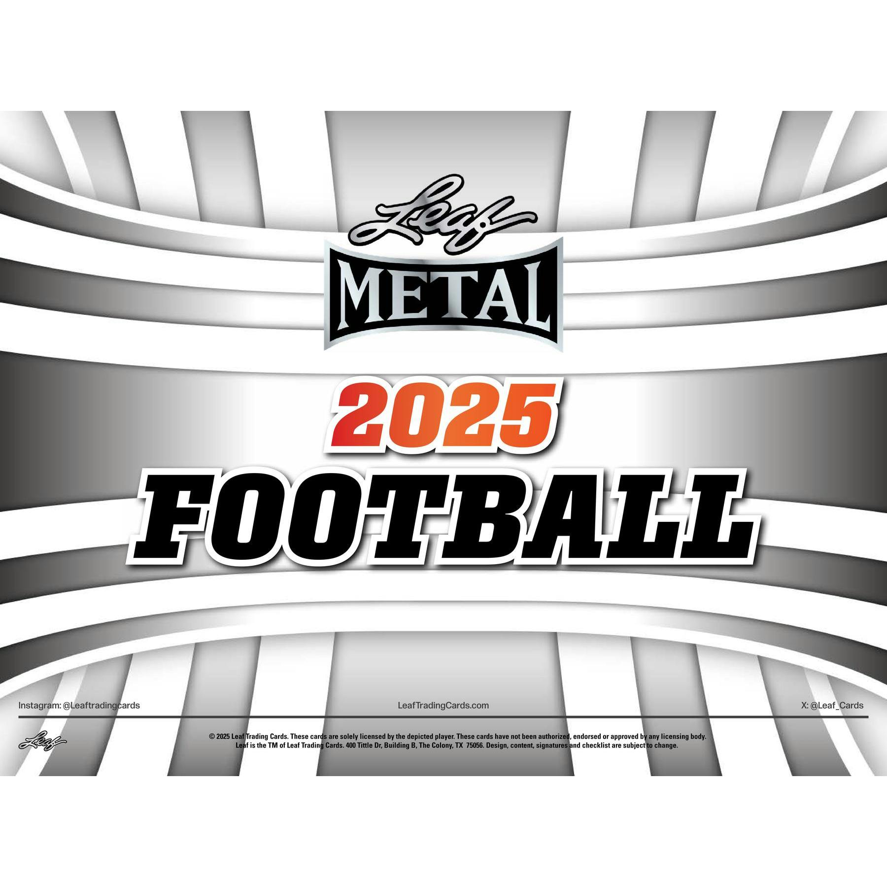 2025 Leaf Metal Football Blaster Box