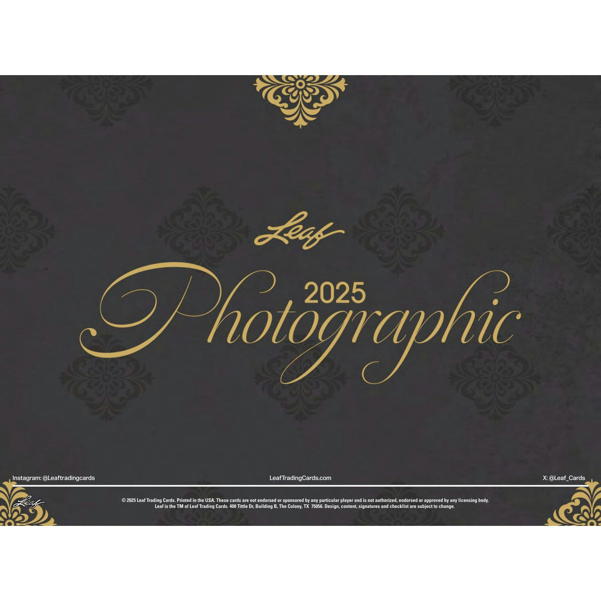 2025 Leaf Photographic Hobby 10-Box Case