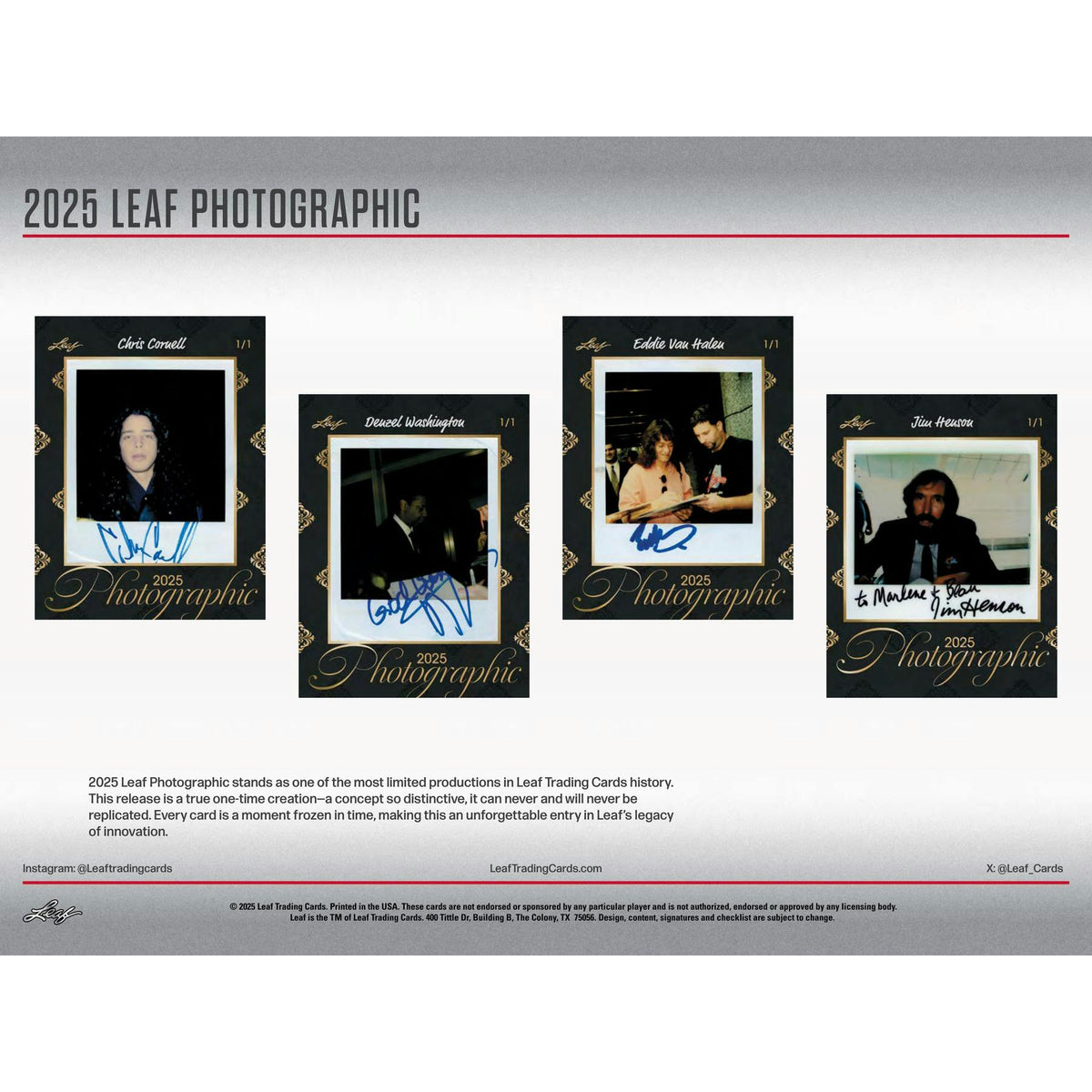 2025 Leaf Photographic Hobby 10-Box Case