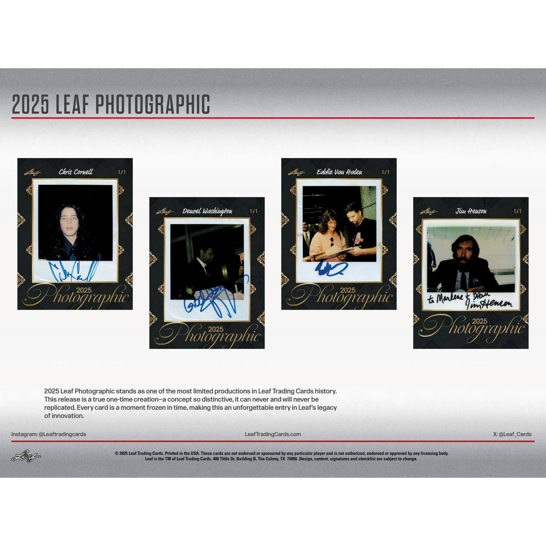 2025 Leaf Photographic Hobby 10-Box Case