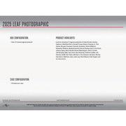 2025 Leaf Photographic Hobby 10-Box Case