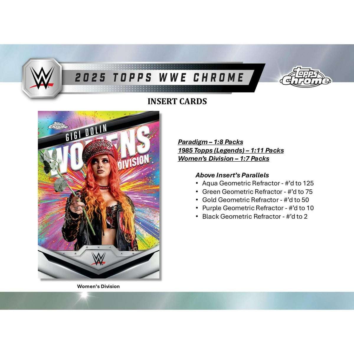 2025 Topps Chrome WWE Wrestling Delight Box