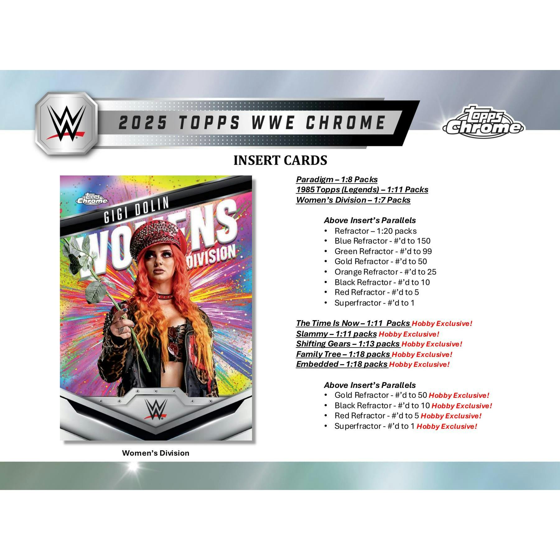 2025 Topps Chrome WWE Wrestling Hobby Box