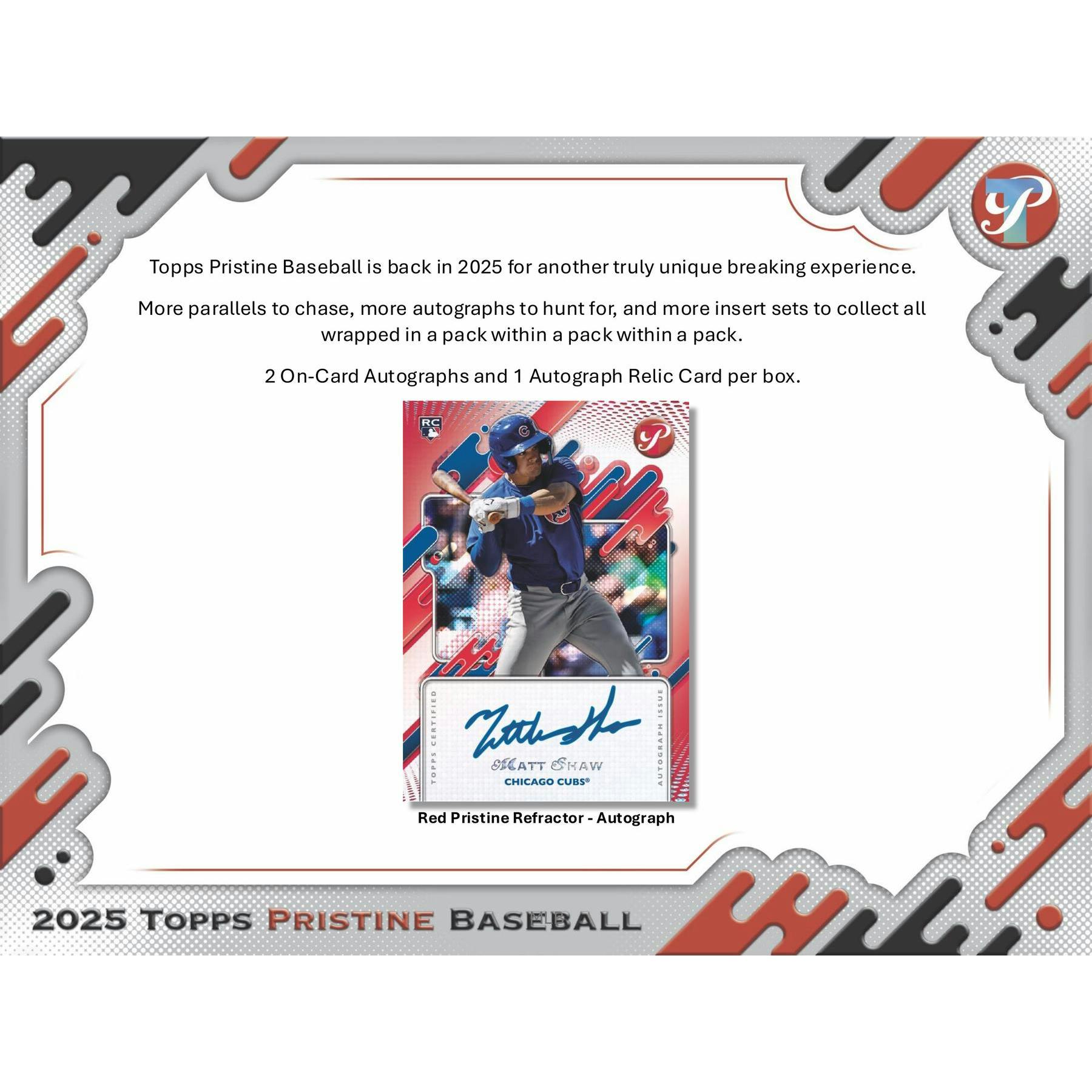 2025 Topps Pristine Baseball Hobby 6-Box Case