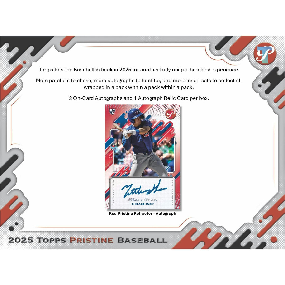 2025 Topps Pristine Baseball Hobby Box