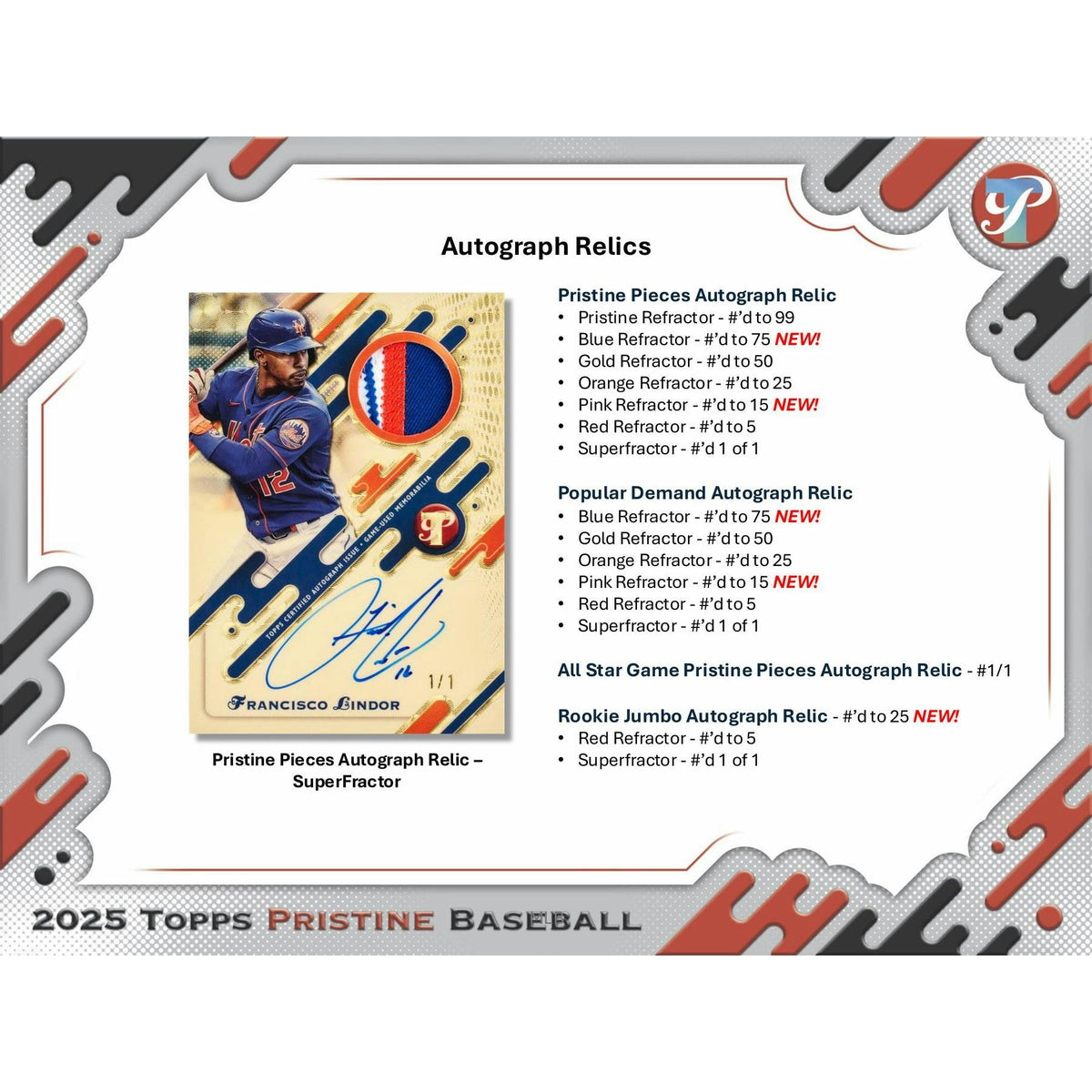 2025 Topps Pristine Baseball Hobby Box