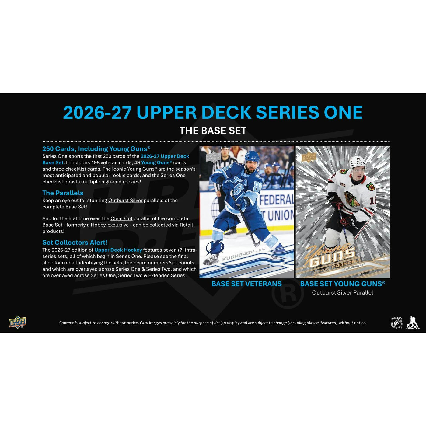 2026/27 Upper Deck Series 1 Hockey Tin (Box) Case (12 Ct.) (Presell)
