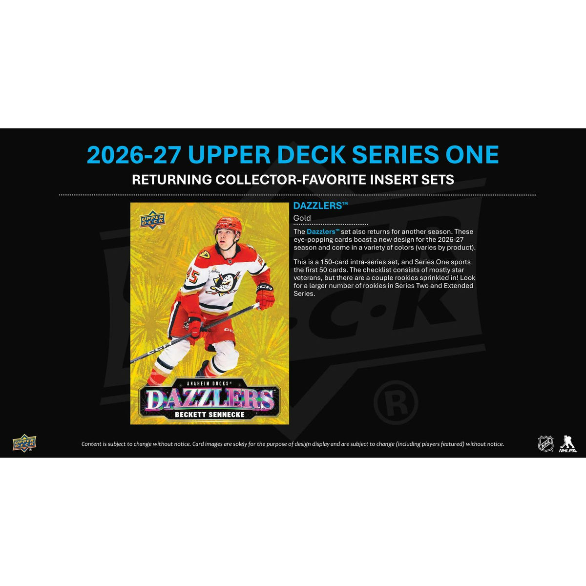 2026/27 Upper Deck Series 1 Hockey Blaster 20-Box Case (Presell)