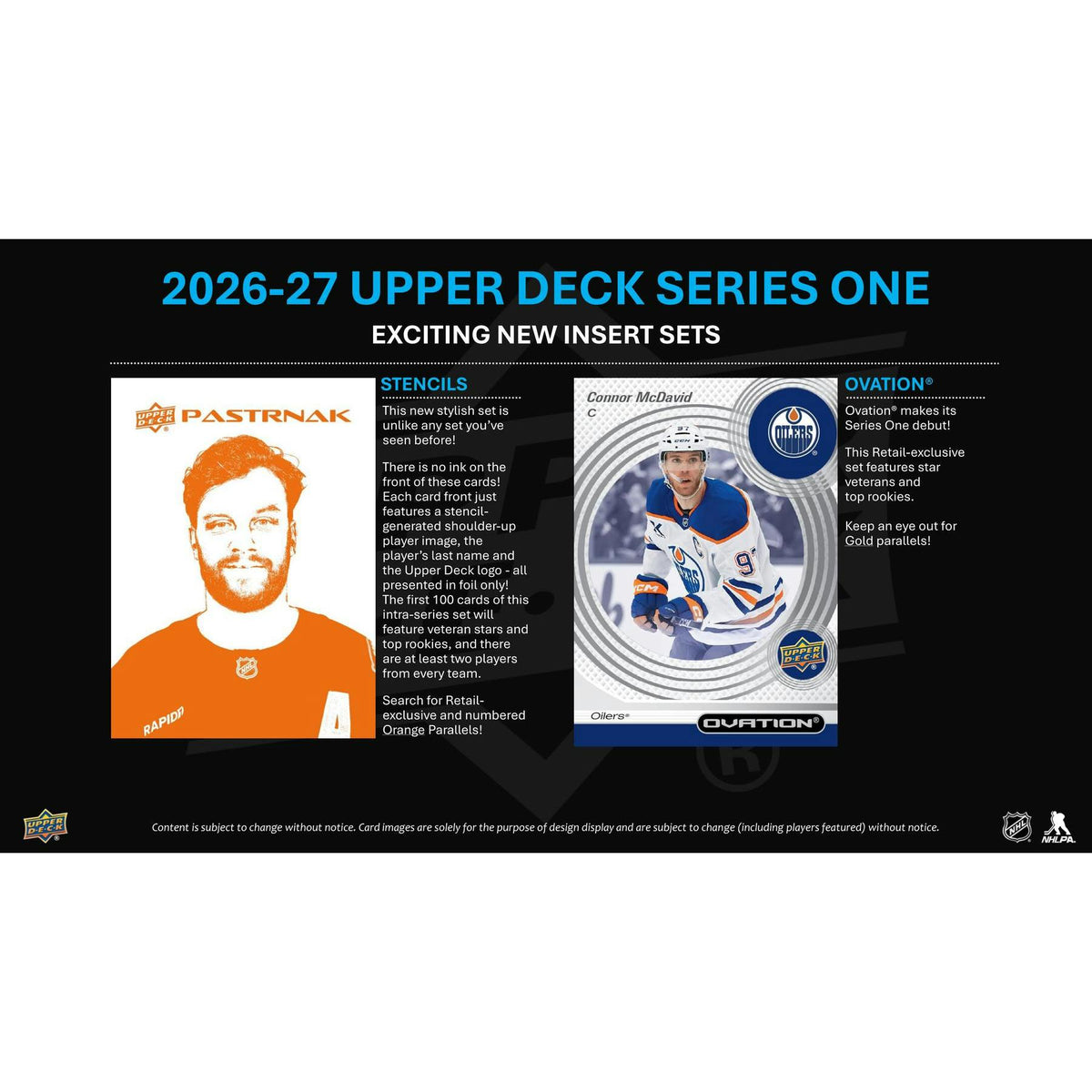 2026/27 Upper Deck Series 1 Hockey Tin (Box) Case (12 Ct.) (Presell)