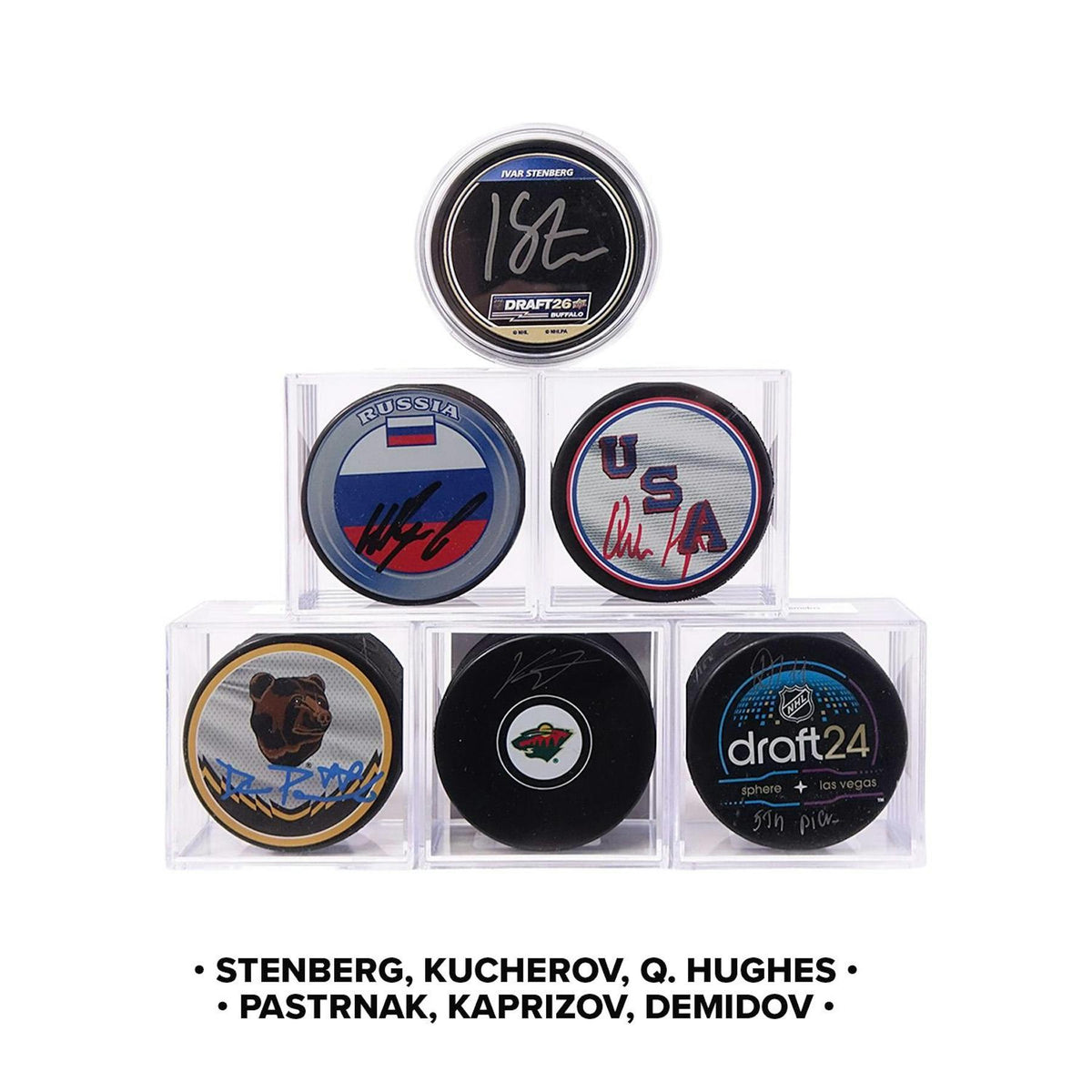 2026/27 Hit Parade Autographed Hockey Puck Series 1 Hobby Box - Three Stars Edition