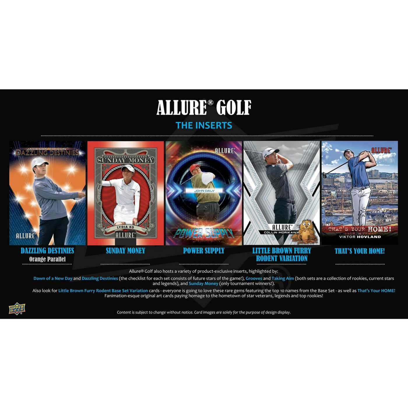 2026 Upper Deck Allure Golf Blaster 20-Box Case