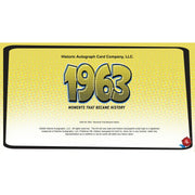 2026 Historic Autographs 1963 Moments That Became History Hobby 24-Box Case