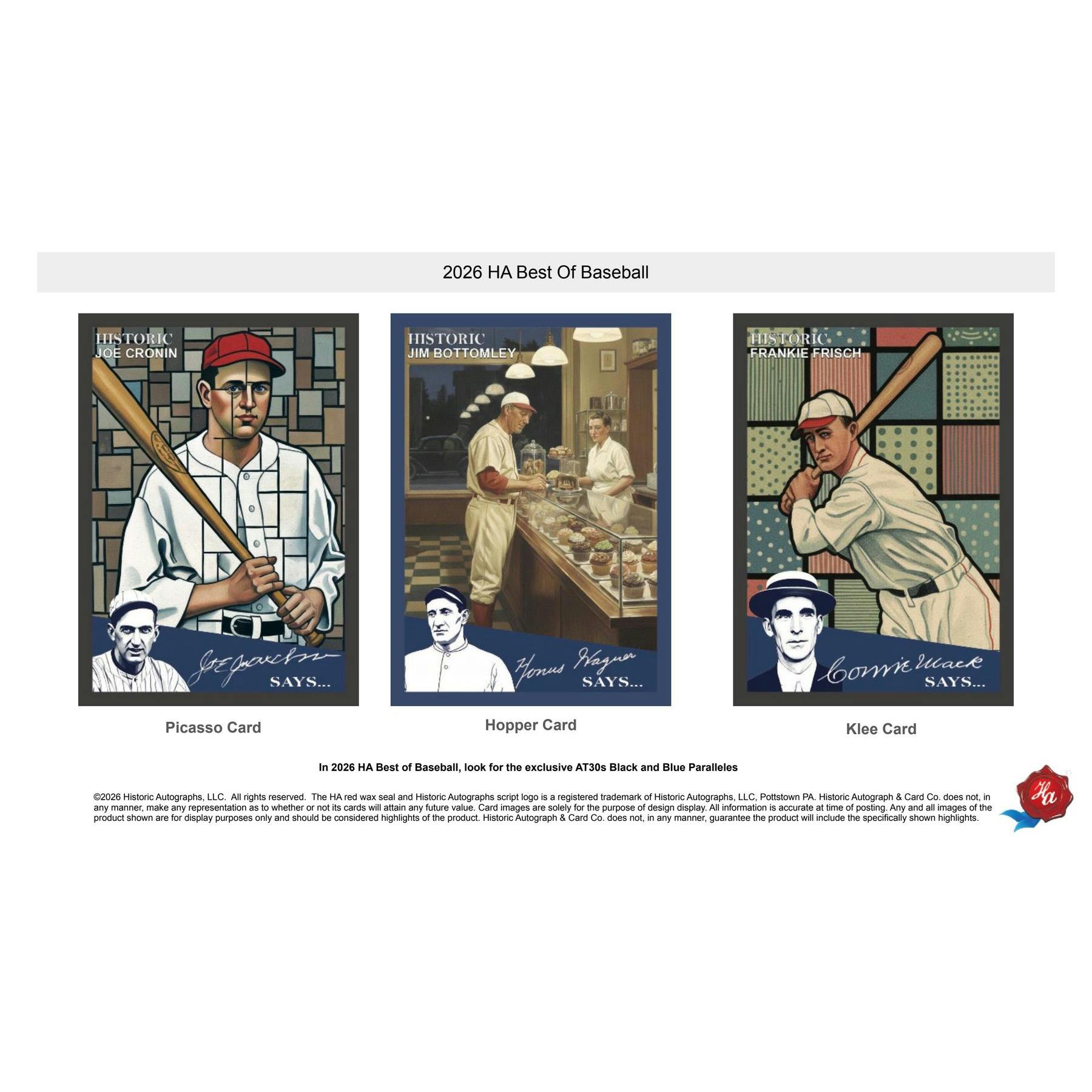 2026 Historic Autographs Best of Baseball Hobby 24-Box Case