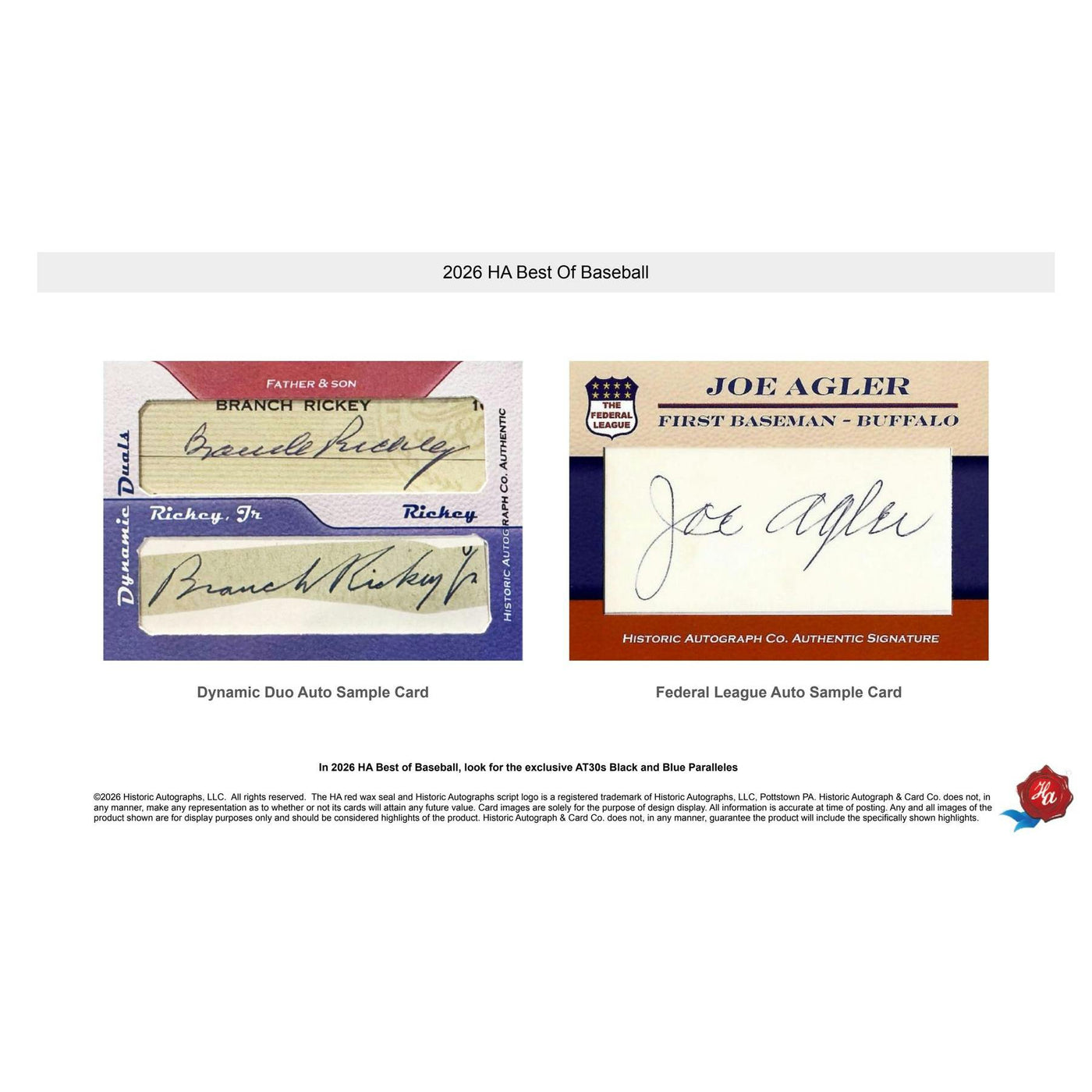 2026 Historic Autographs Best of Baseball Hobby Box
