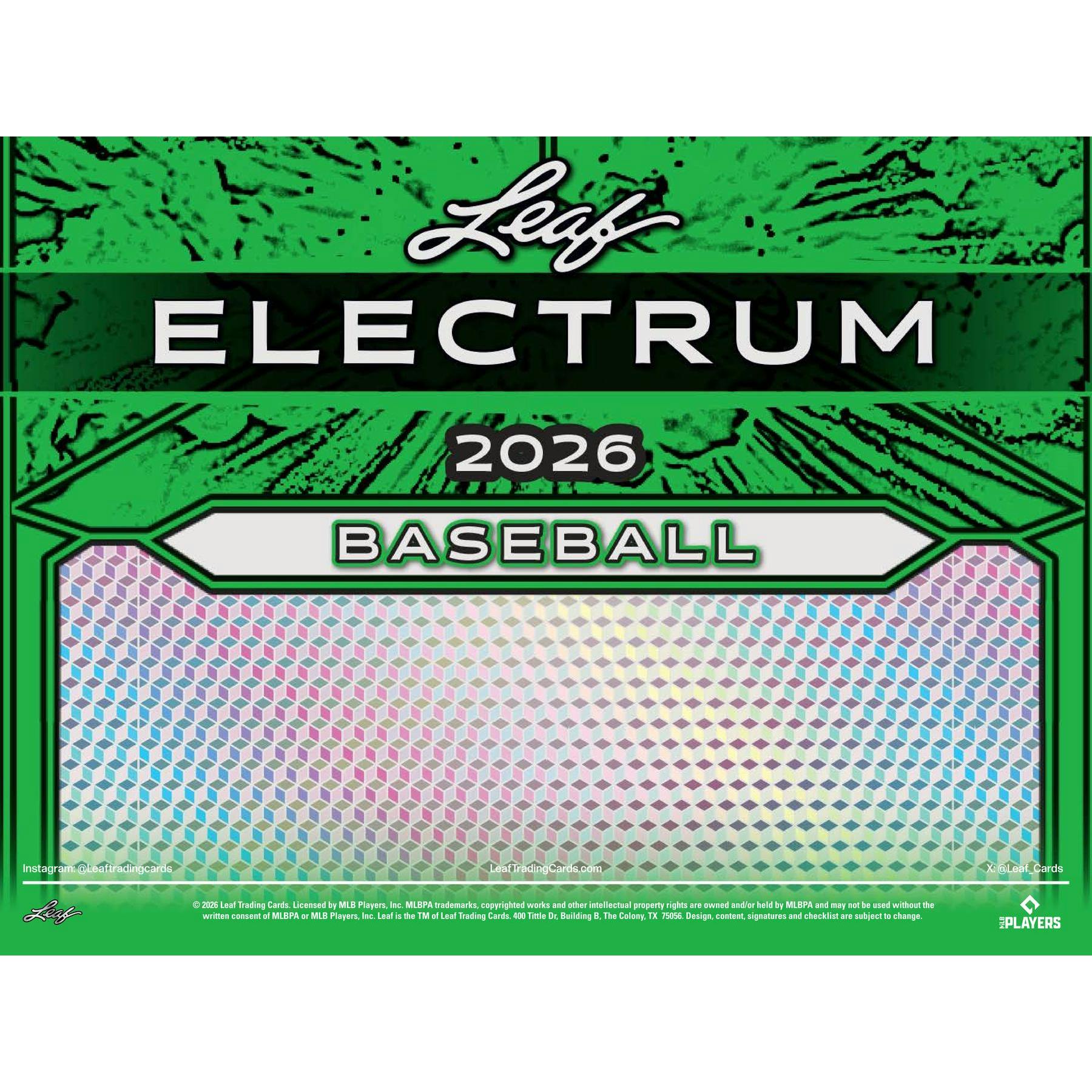 2026 Leaf Electrum Baseball Hobby Box