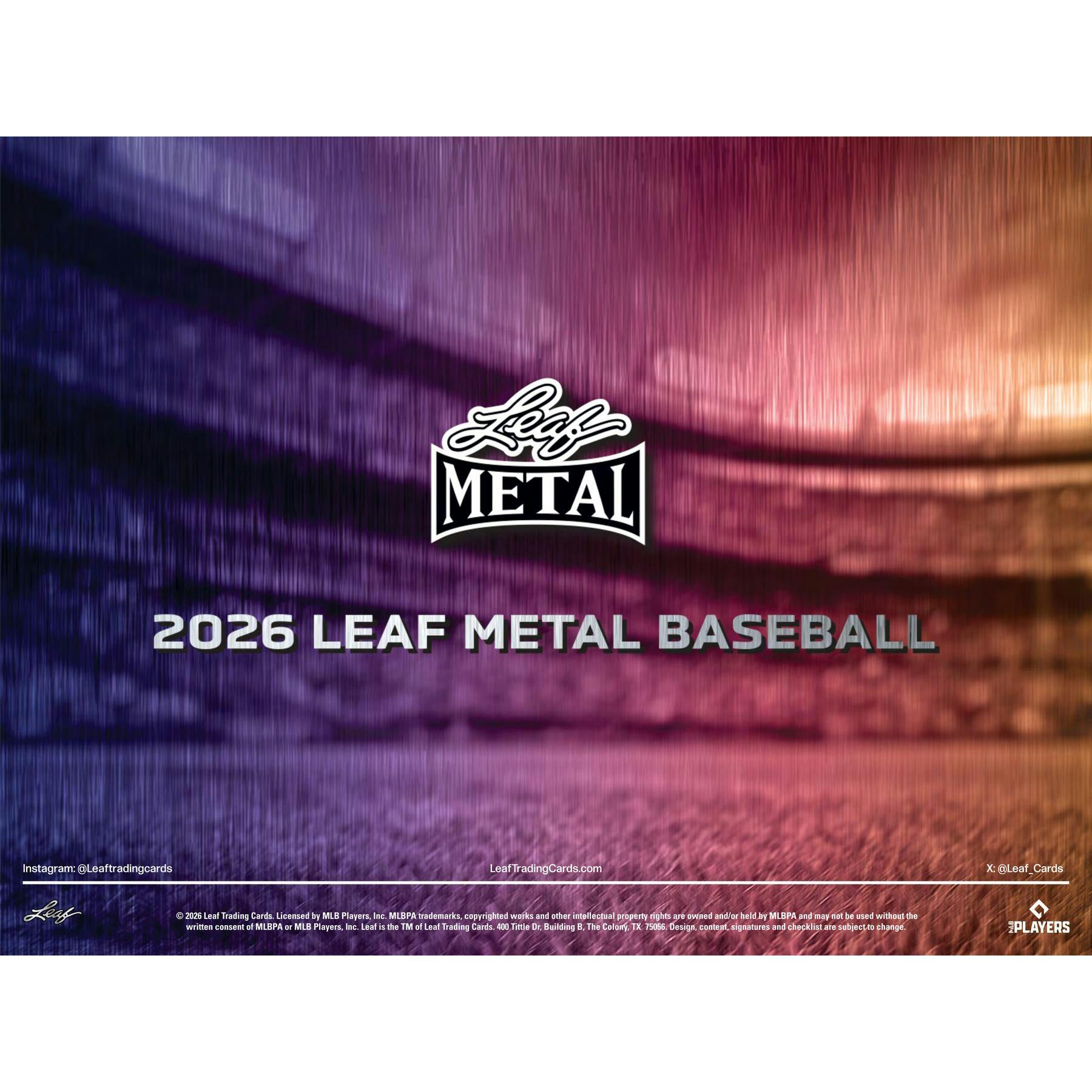 2026 Leaf Metal Baseball Hobby Jumbo Box