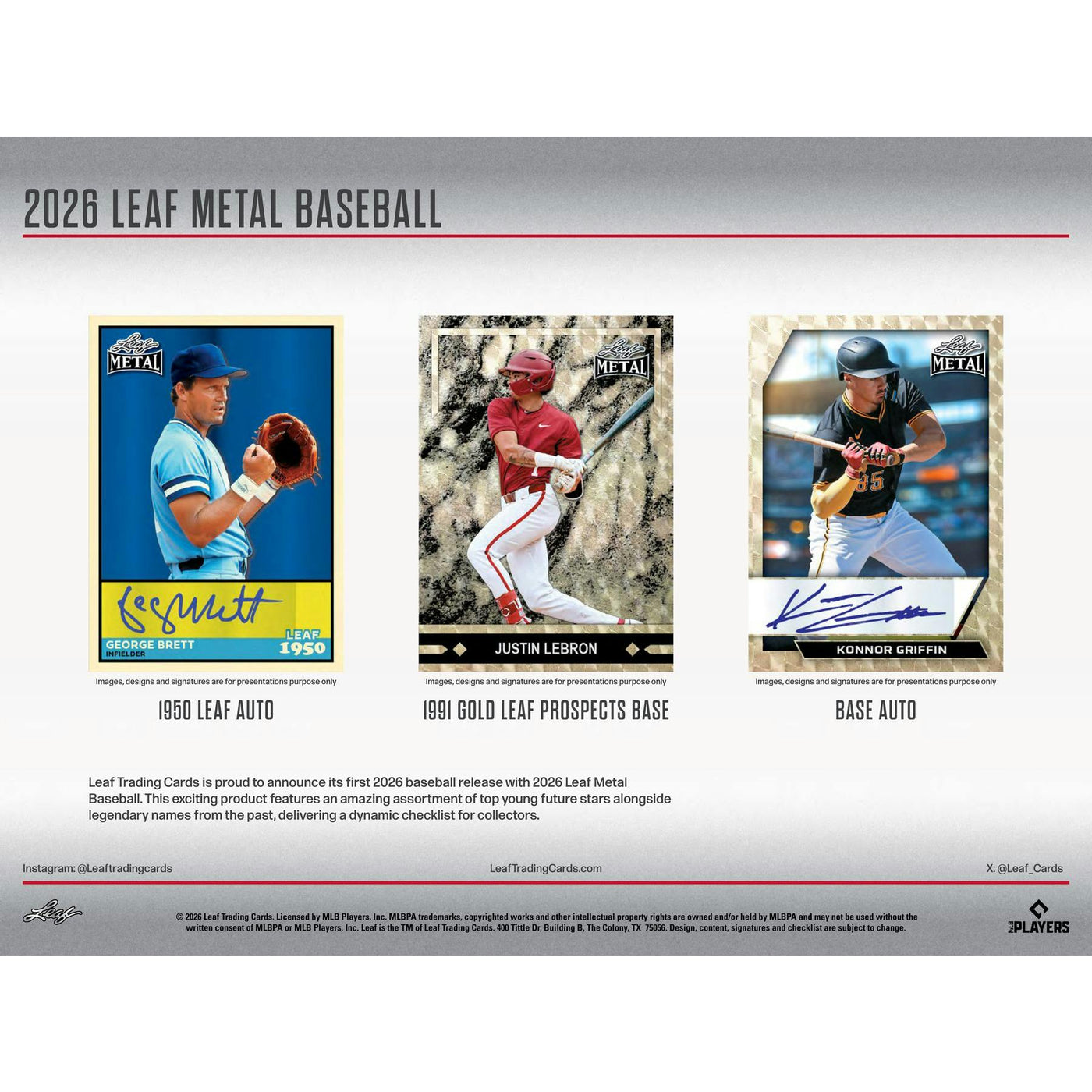 2026 Leaf Metal Baseball Hobby Jumbo 8-Box Case