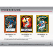 2026 Leaf Metal Baseball Hobby Jumbo 8-Box Case
