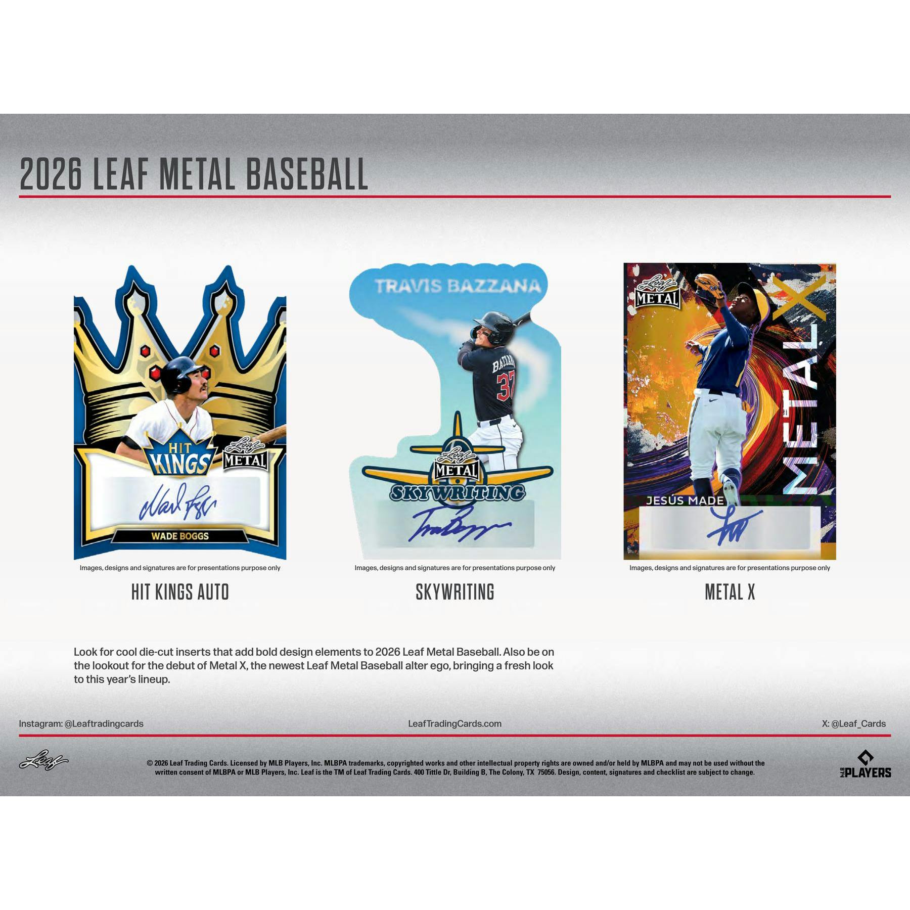 2026 Leaf Metal Baseball Hobby Jumbo 8-Box Case
