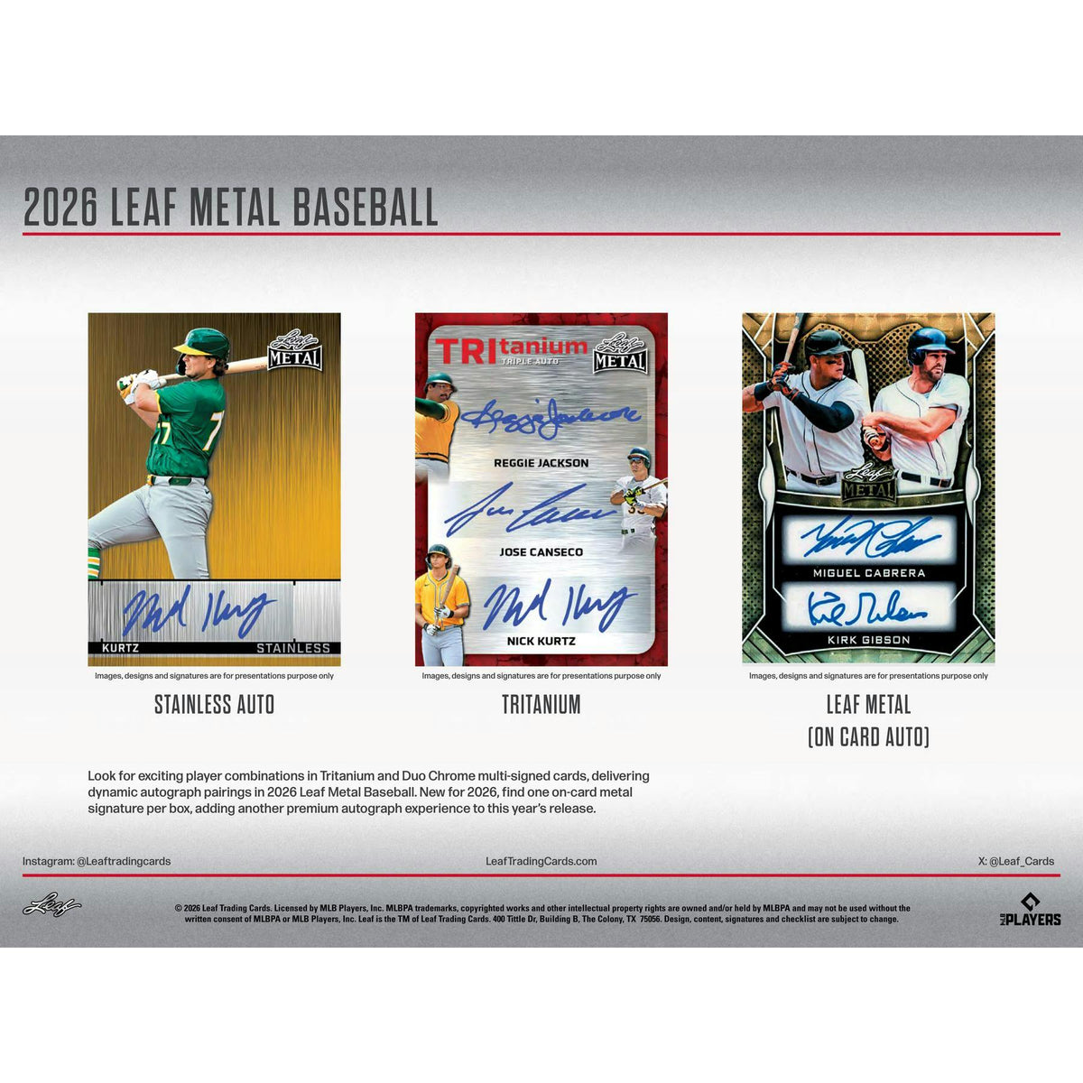 2026 Leaf Metal Baseball Hobby Jumbo Box