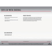 2026 Leaf Metal Baseball Hobby Jumbo Box