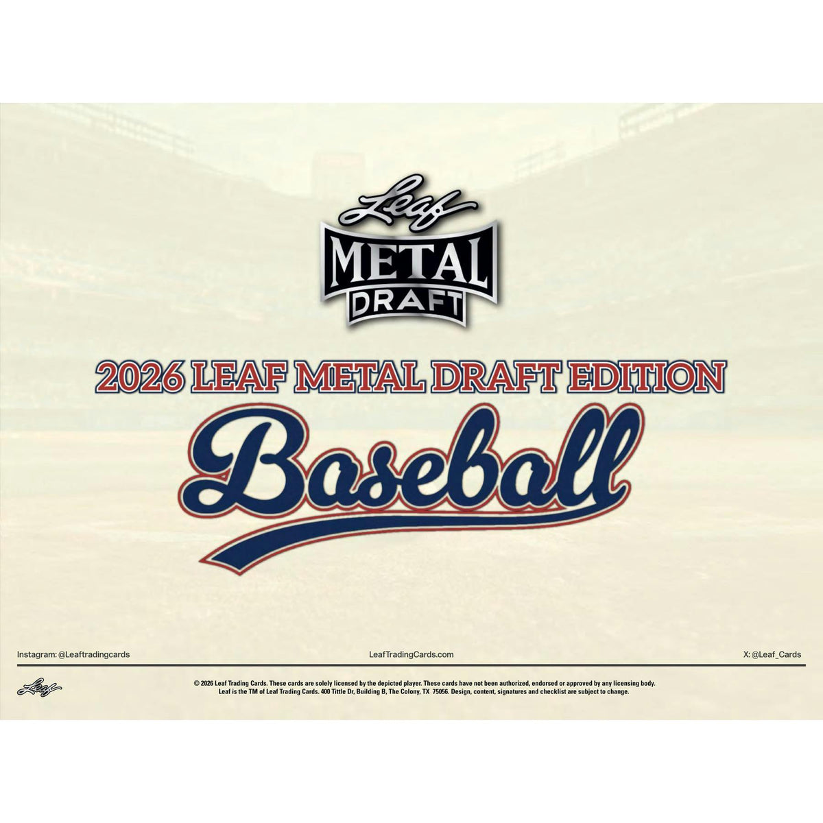 2026 Leaf Metal Draft Baseball Mega Jumbo Box