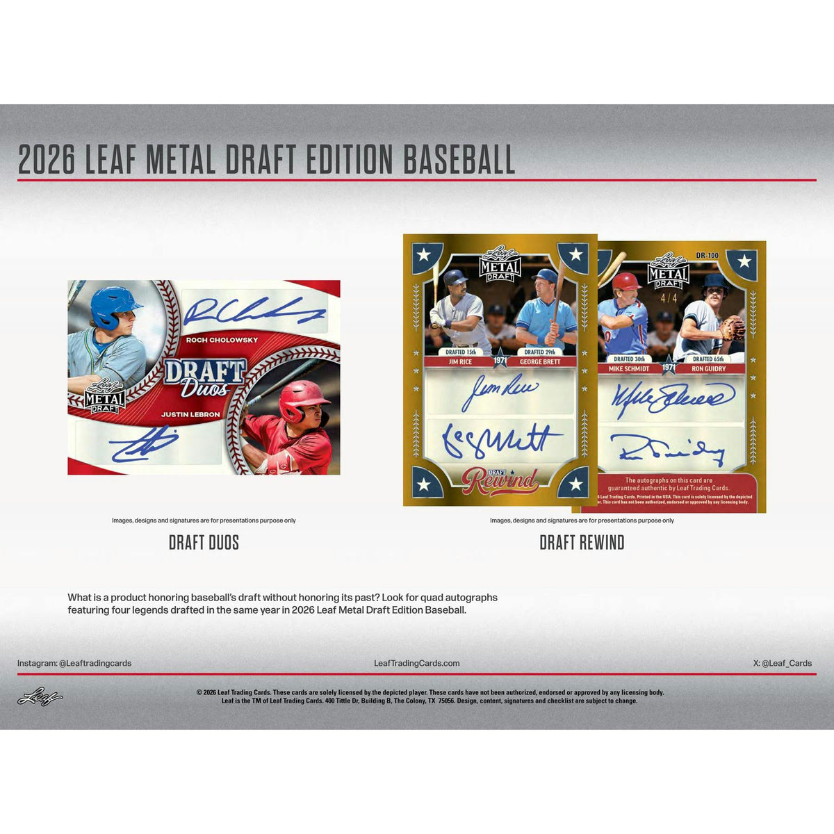 2026 Leaf Metal Draft Baseball Mega Jumbo Box