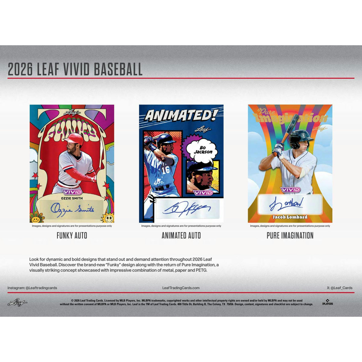 2026 Leaf Vivid Baseball Hobby Jumbo Box