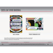 2026 Leaf Vivid Baseball Hobby 12-Box Case