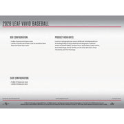 2026 Leaf Vivid Baseball Hobby Jumbo Box