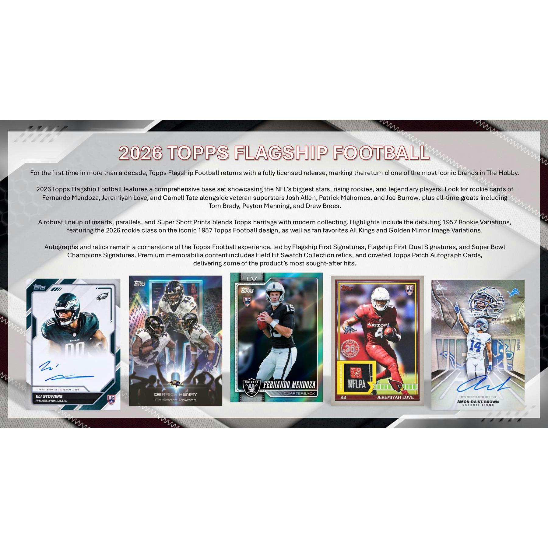 2026 Topps Football Hobby Jumbo 6-Box Case