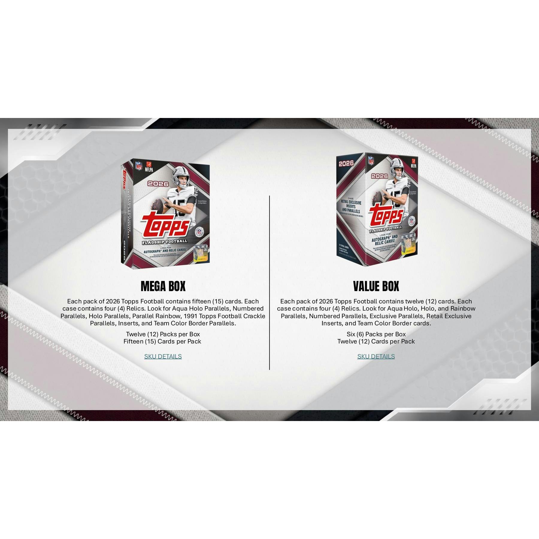 2026 Topps Football Mega 20-Box Case