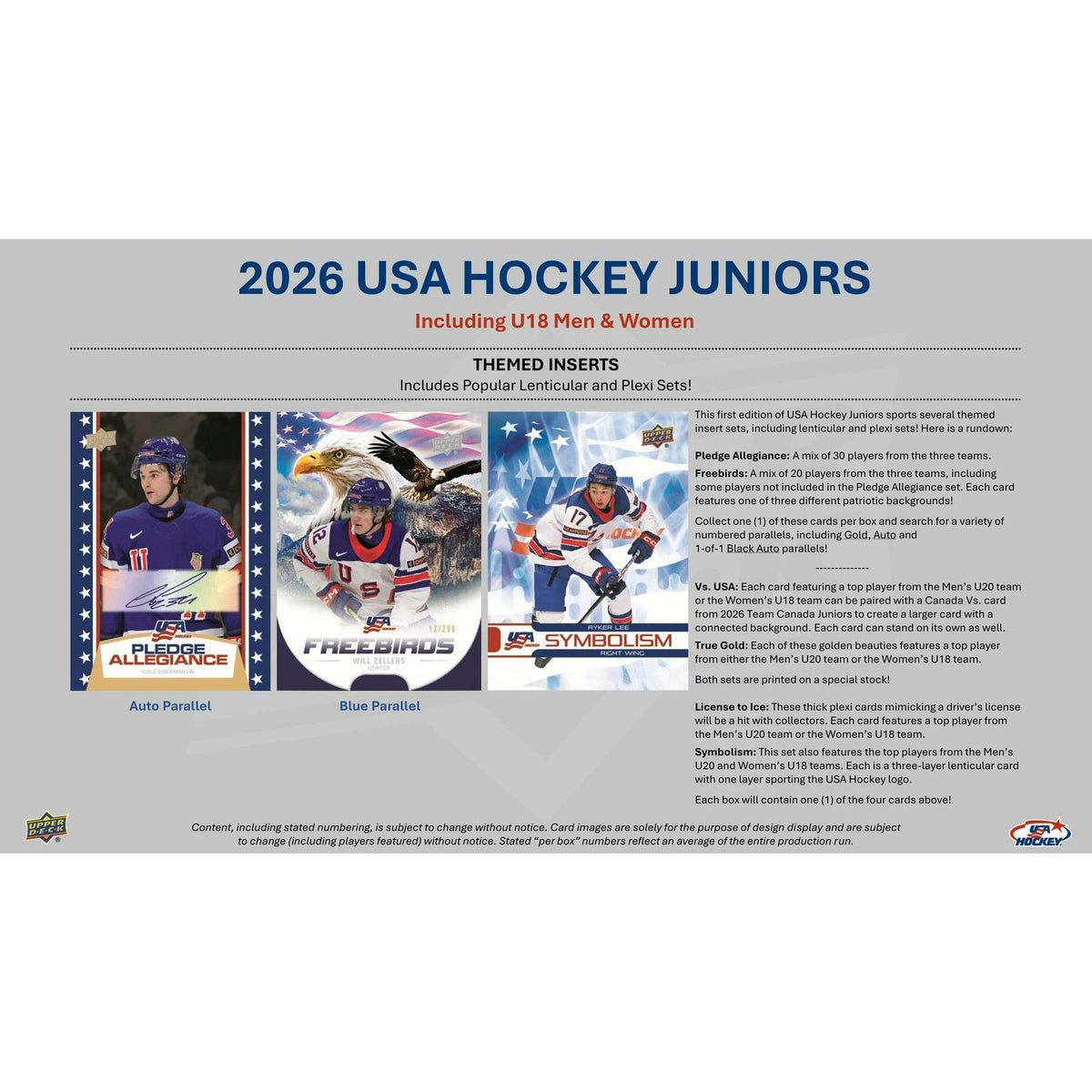 2026 Upper Deck Team USA Juniors Hockey Hobby Box (Presell)