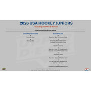 2026 Upper Deck Team USA Juniors Hockey Hobby Box (Presell)