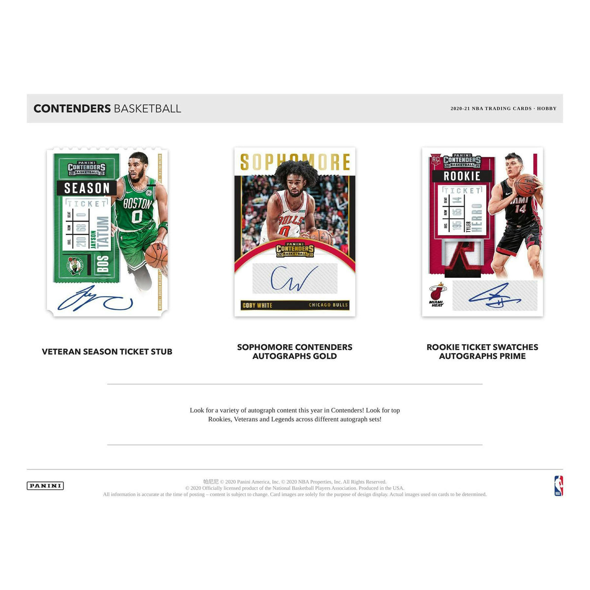 2020/21 Panini Contenders Basketball Hobby Box (Reed Buy)